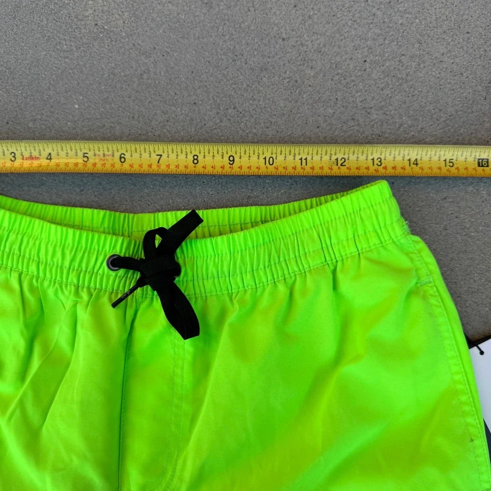Quiksilver Everyday Volley 17 Neon Lime Green Swim Trunks Mens S EQYJV03532